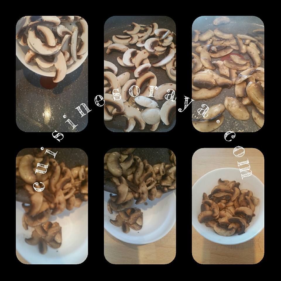 Pâtes à la crème poulet et champignons