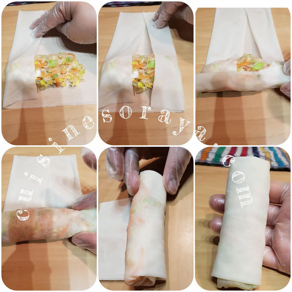 Lumpia poulet et aux légumes
