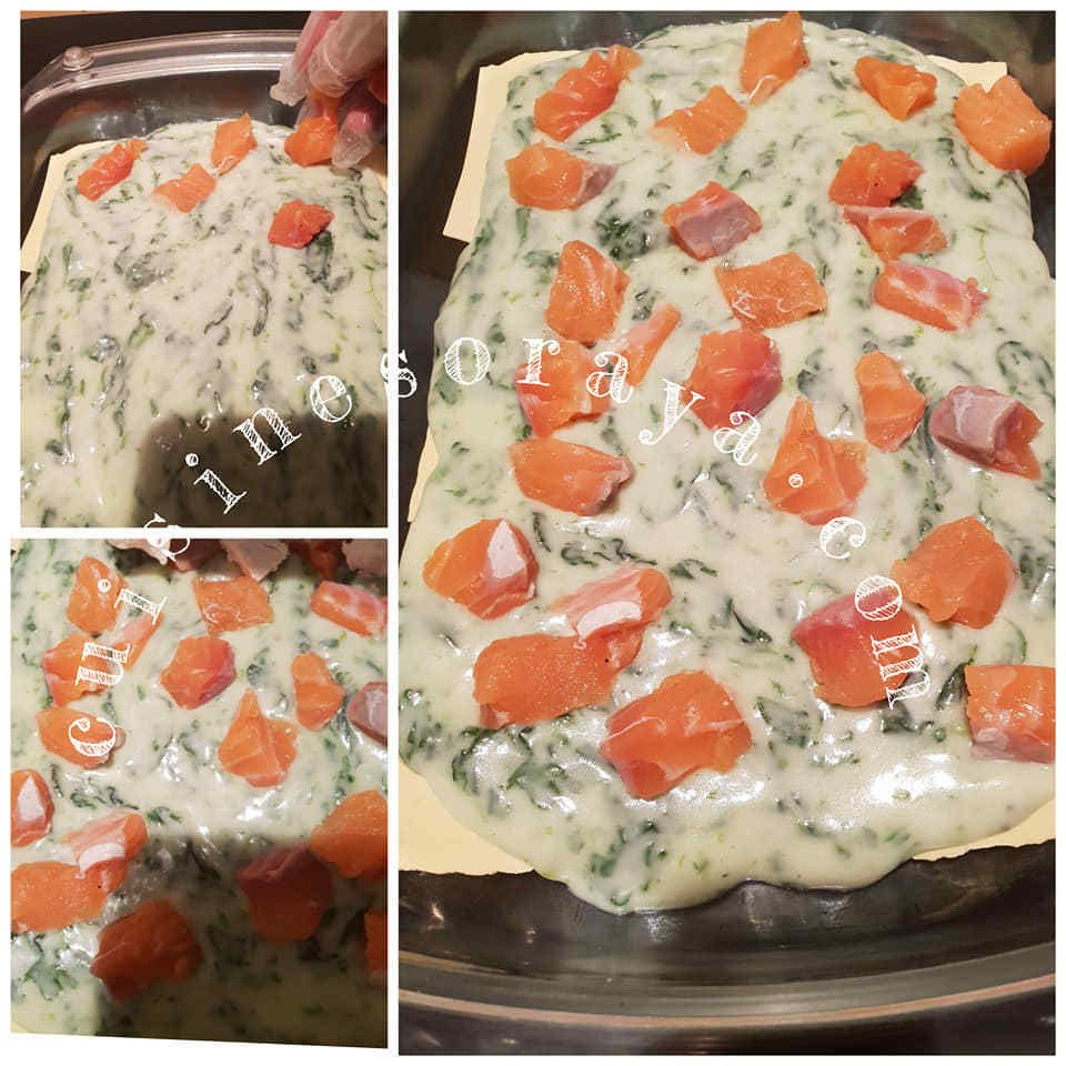 Lasagnes saumon épinards et chèvre