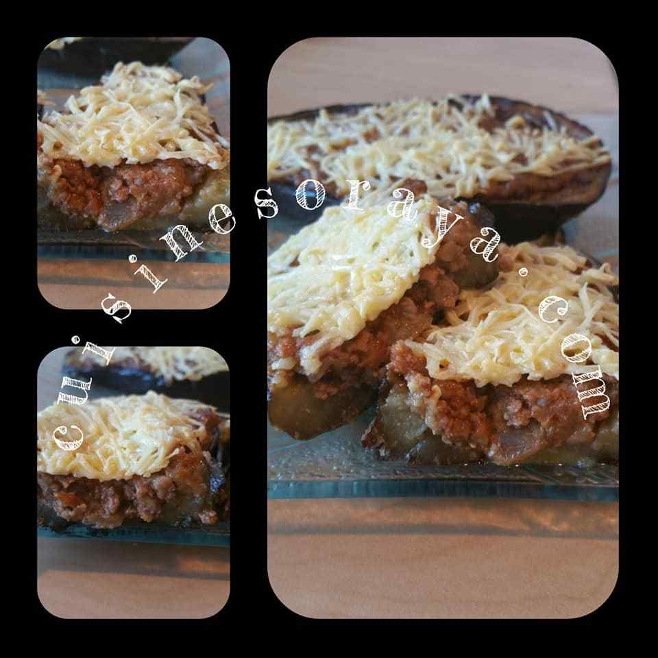 Aubergine à la sauce bolognaise