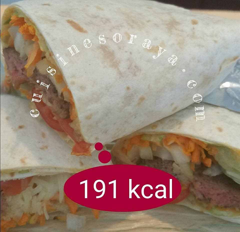 Wraps boeuf crudités