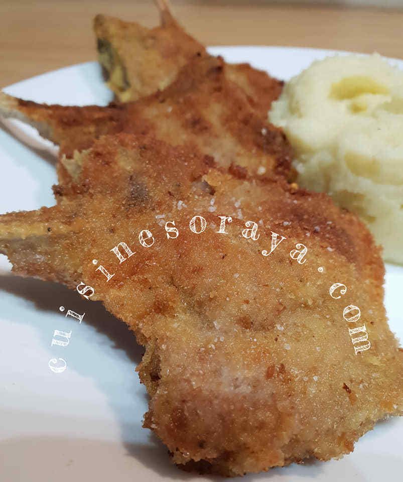 Côtelettes d'agneau panées