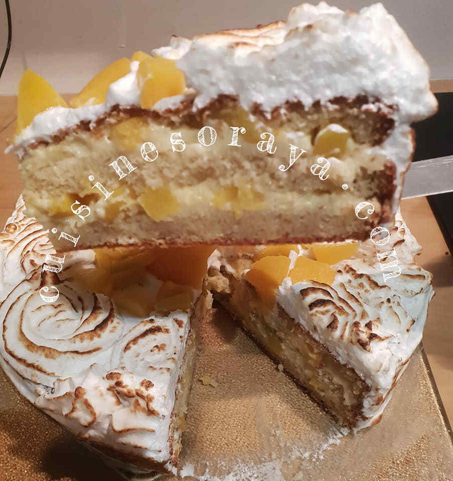 Gâteau pêcher mignon