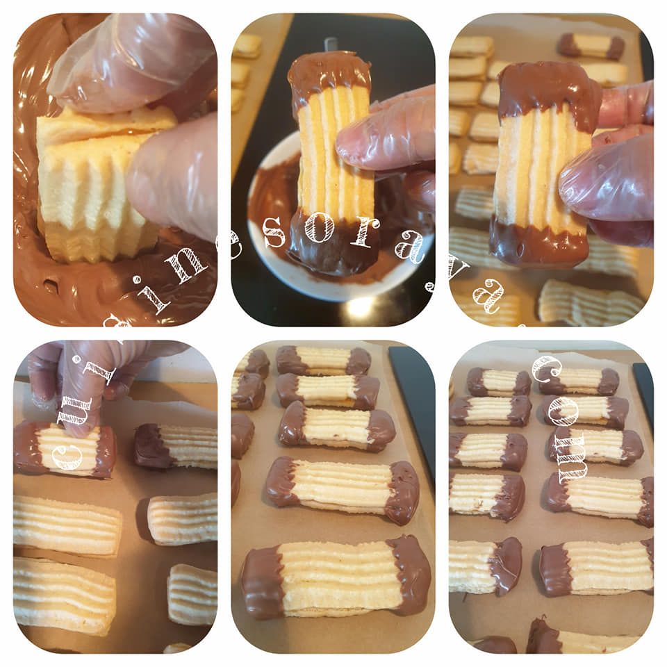 Sablé fondant à la confiture et chocolat