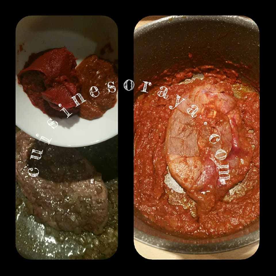 Ragoût d'agneau et aux légumes.