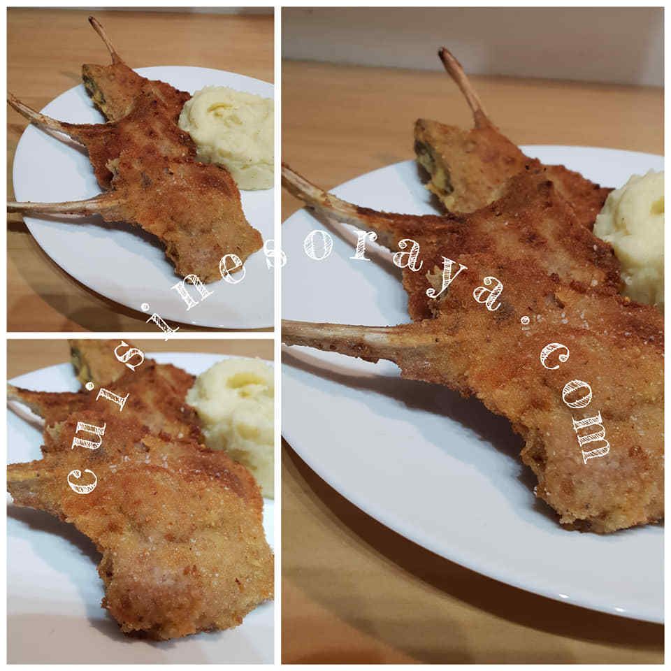 Côtelettes d'agneau panées