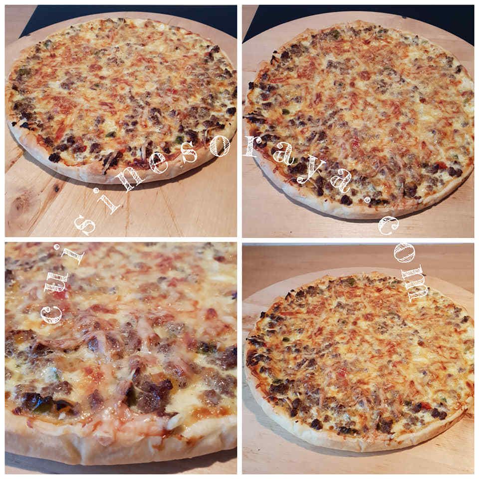 Quiche à la viande et aux trois poivrons