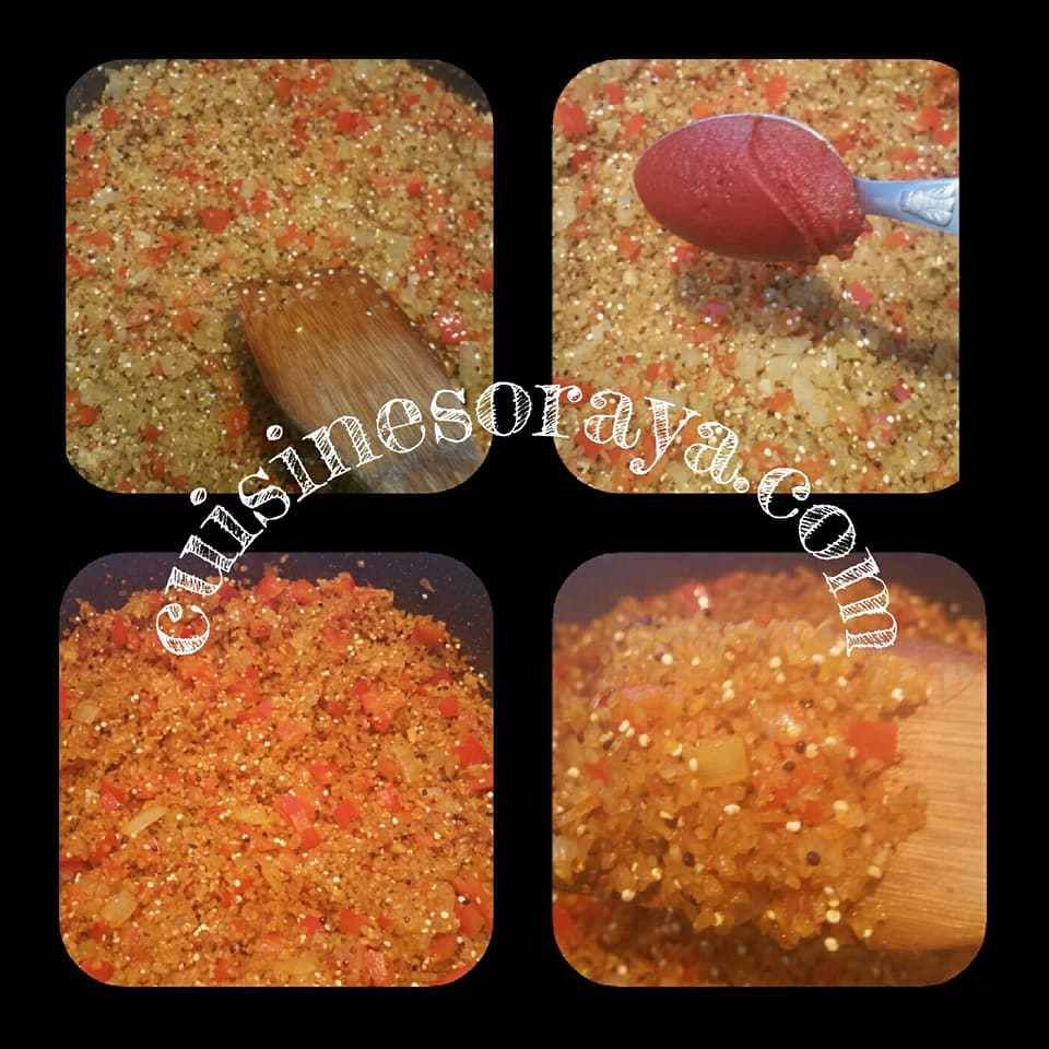 boulgour et trio de quinoa aux légumes