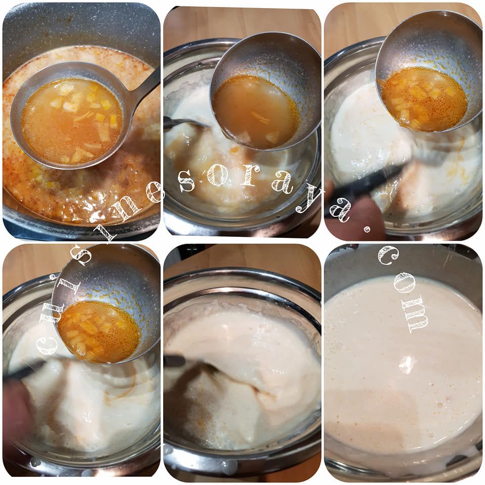 Soupe au yaourt, menthe et boulette de viande bien complète - yoğurtlu çorbası