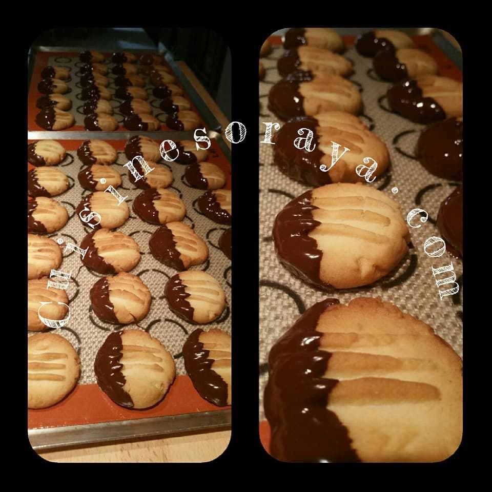 Sablés pattes de chat chocolat
