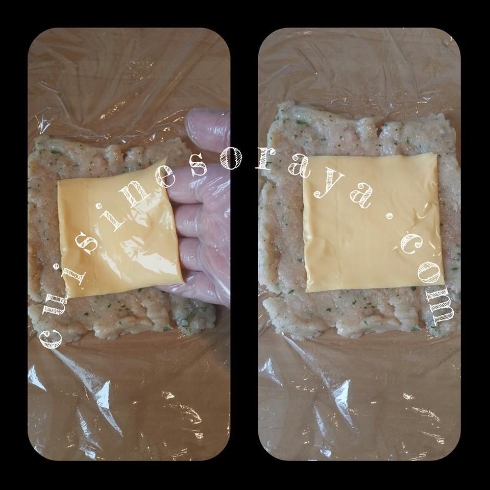 Steak de poulet farci au fromage