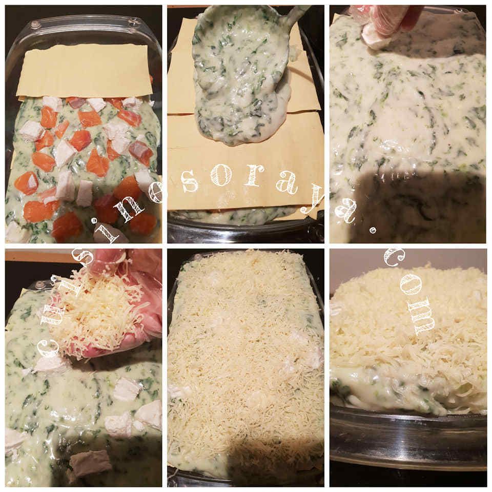 Lasagnes saumon épinards et chèvre