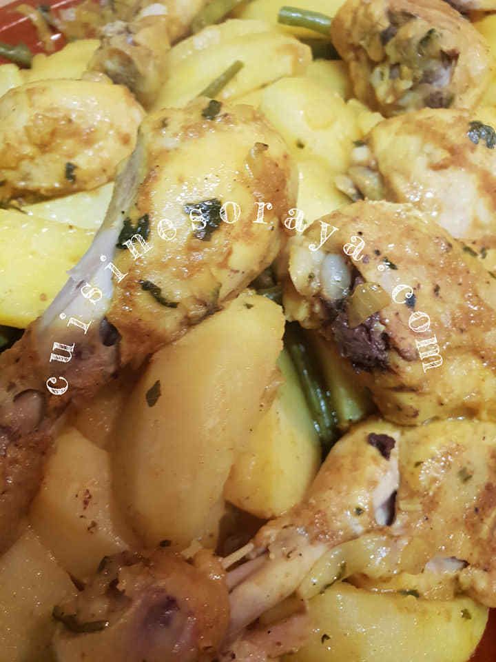 Poulet aux légumes à la vapeur