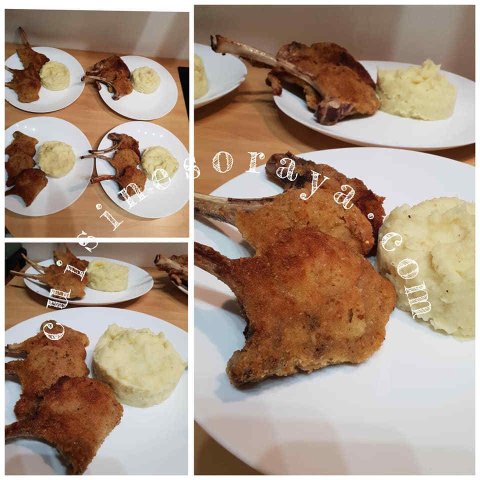 Côtelettes d'agneau panées