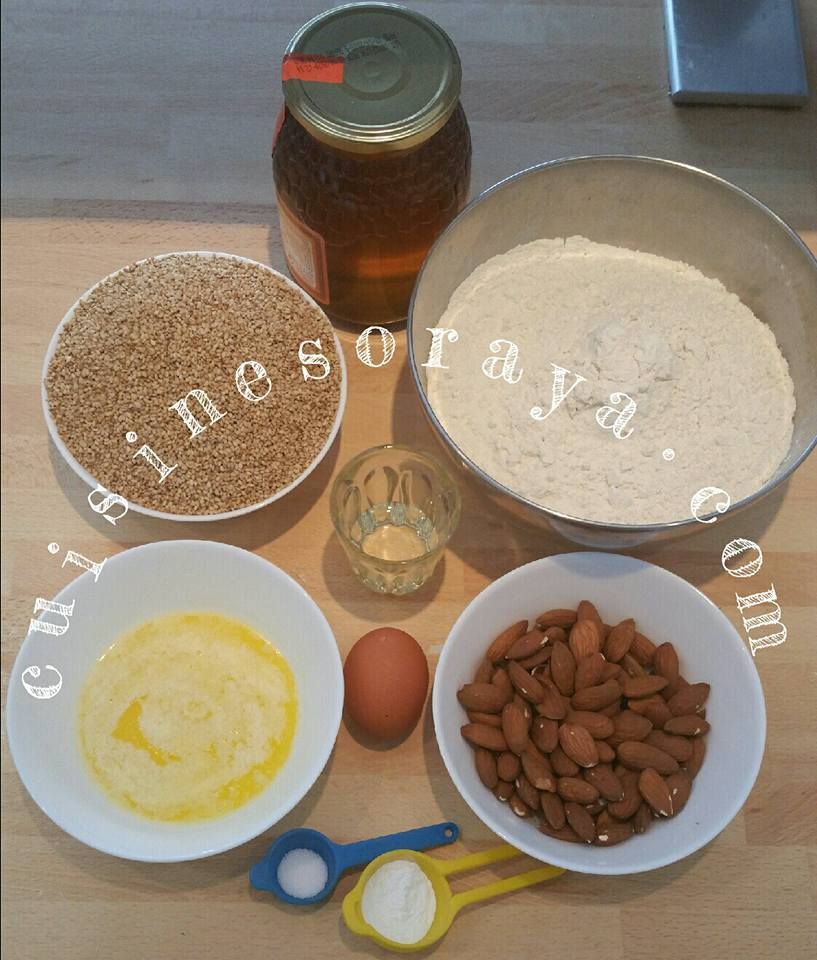 Babouches au sésame et miel