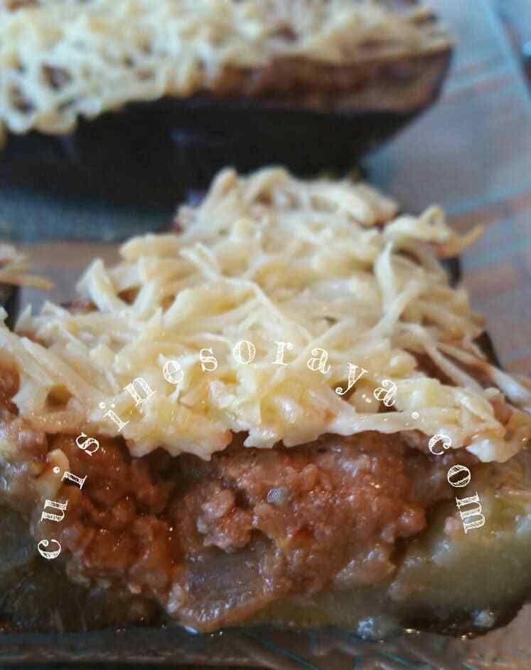 Aubergine à la sauce bolognaise