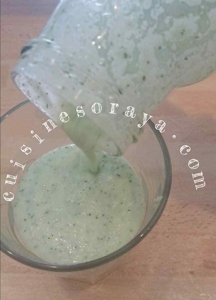 Gaspacho concombre - menthe fraîche