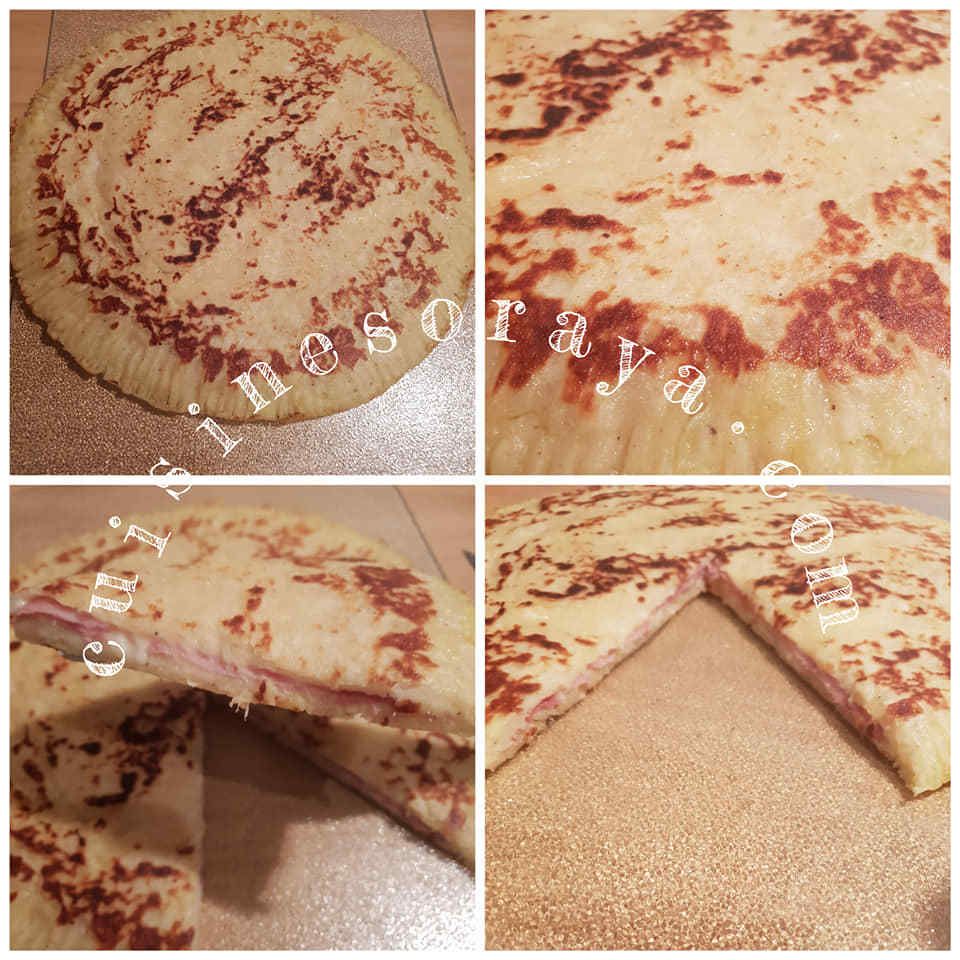 Galette de pomme de terre farcis au jambon de dinde-fromage