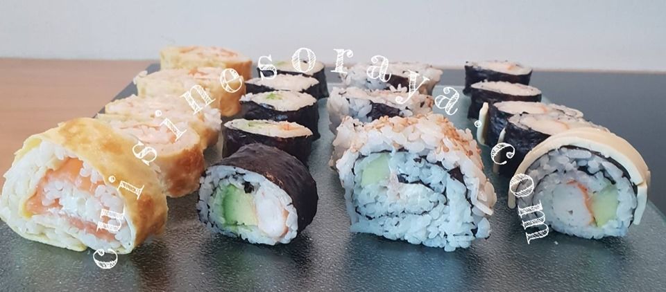 Sushi simple ou enrobé de fromage - Makis avec ou sans algue - california roll