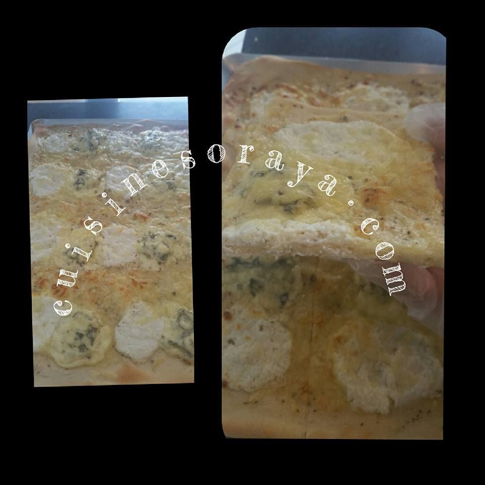 Pizza maison 3 fromages et pizza thon, poivrons