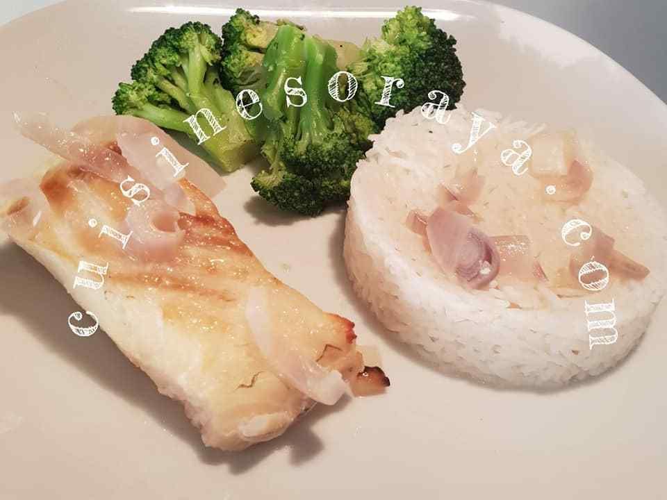 Poisson blanc au four avec sa sauce légère
