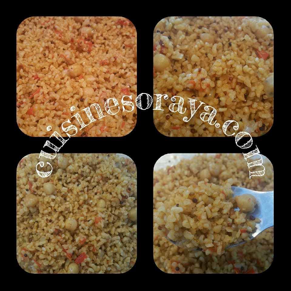 boulgour et trio de quinoa aux légumes