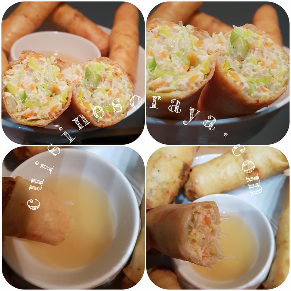 Lumpia poulet et aux légumes