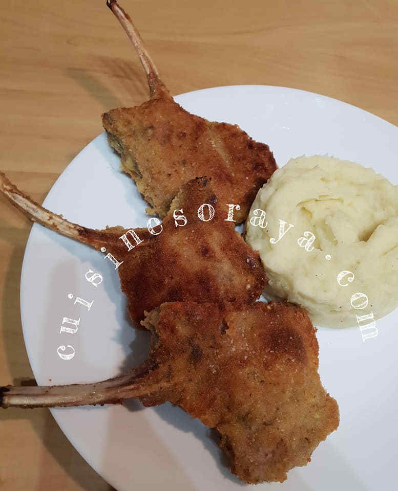 Côtelettes d'agneau panées