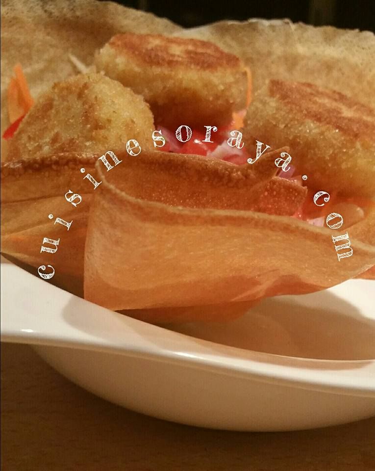 Salade de chèvre chaud en Bol de Brick Croustillant