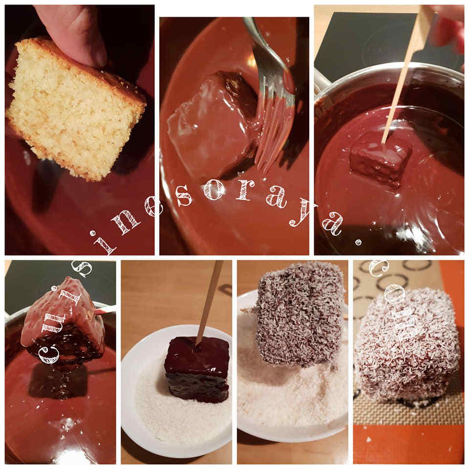 Lamingtons traditionnel Autralien