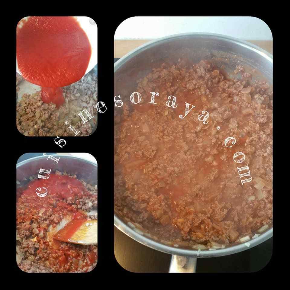 Aubergine à la sauce bolognaise