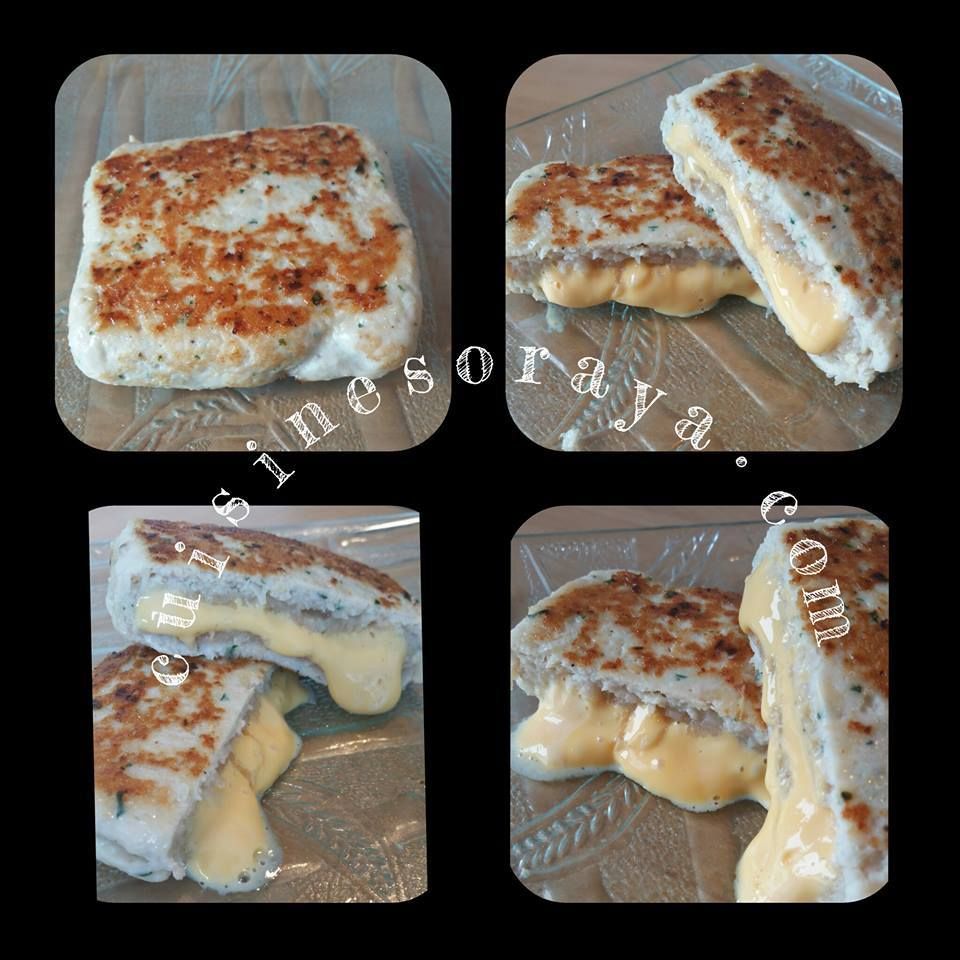 Steak de poulet farci au fromage
