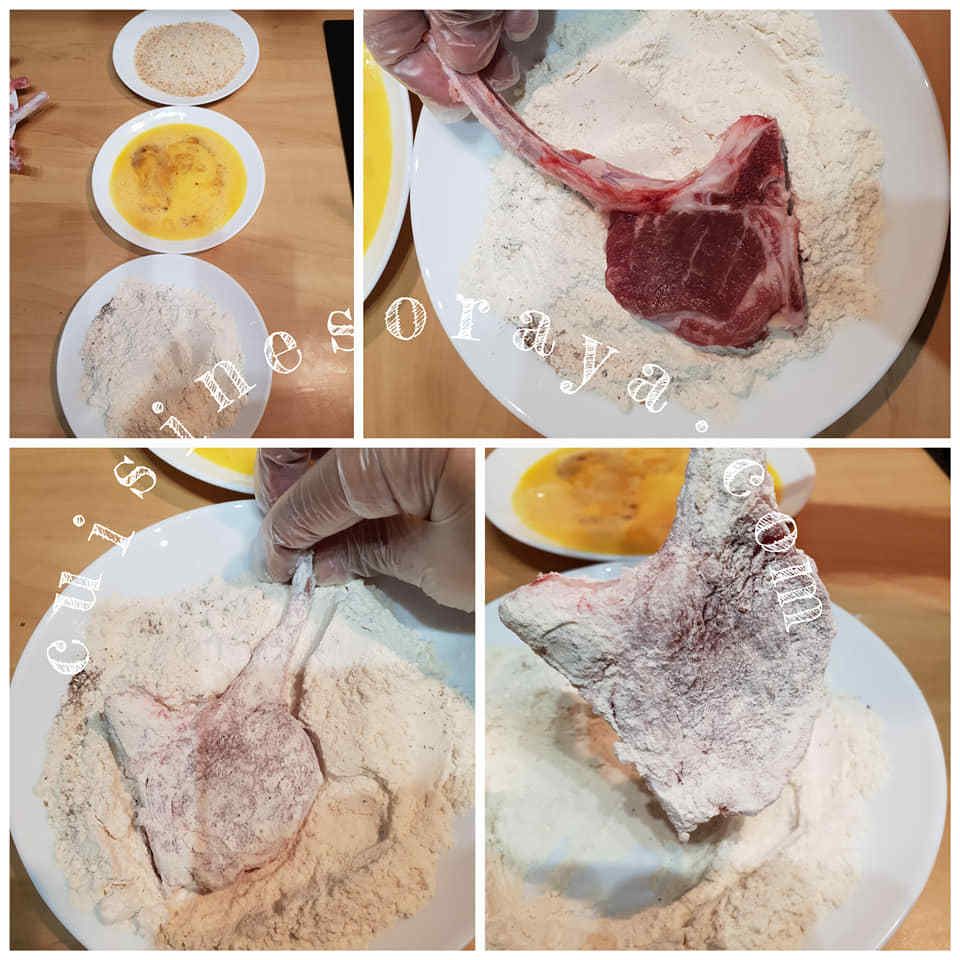 Côtelettes d'agneau panées
