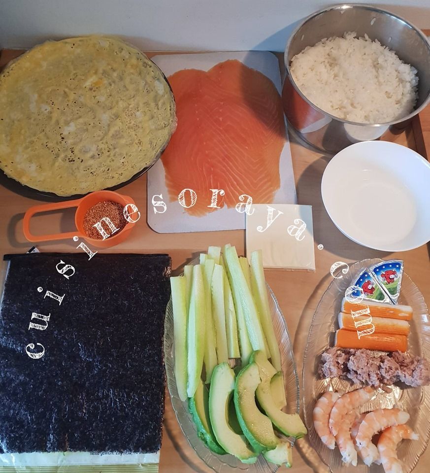 Sushi simple ou enrobé de fromage - Makis avec ou sans algue - california roll