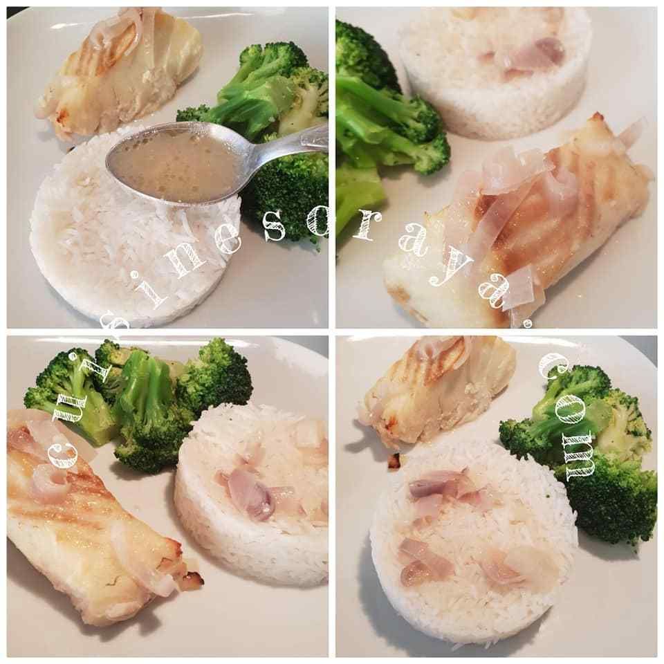 Poisson blanc au four avec sa sauce légère
