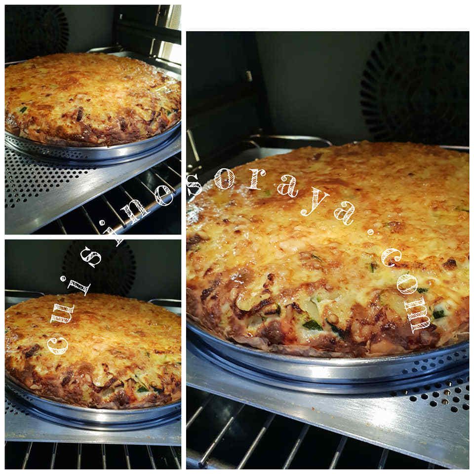 Quiche saumon aux courgettes