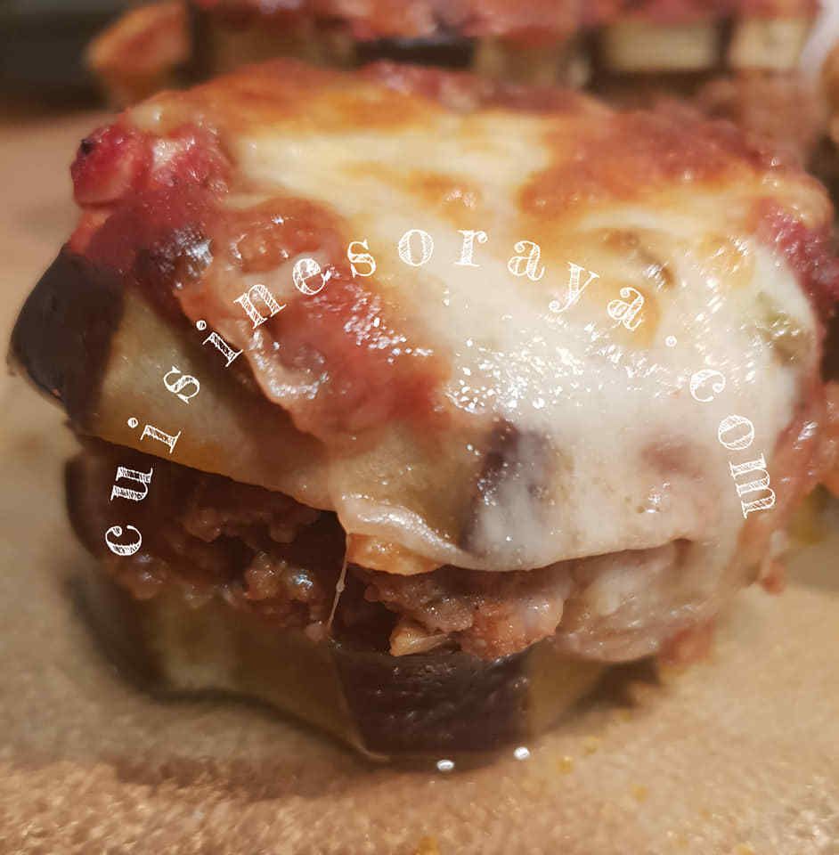 Aubergine burger
