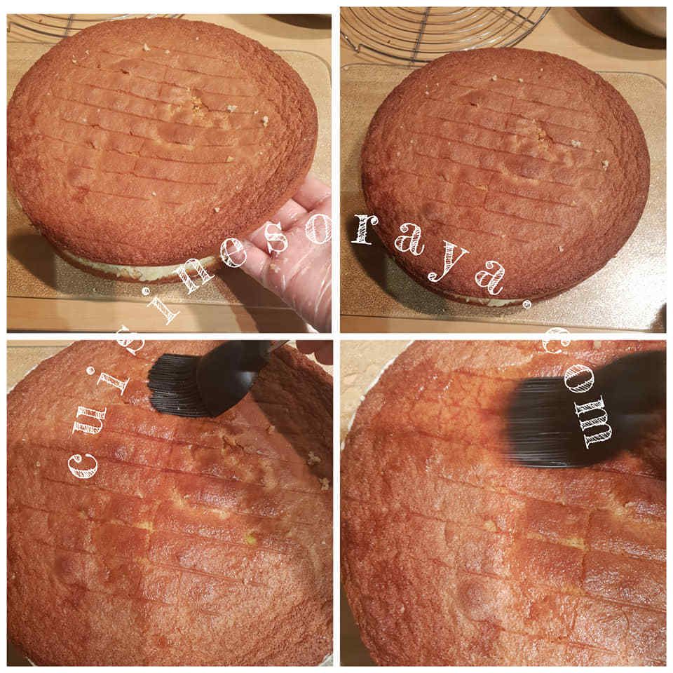 Gâteau pêcher mignon