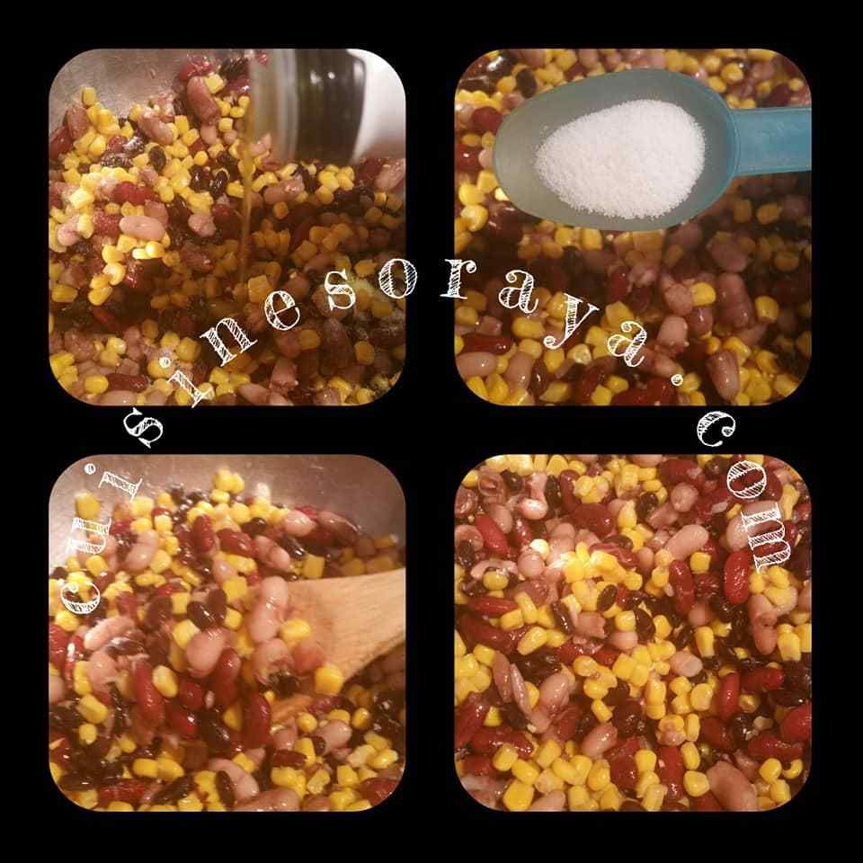Bol tortillas croquante avec sa salade mexicaine