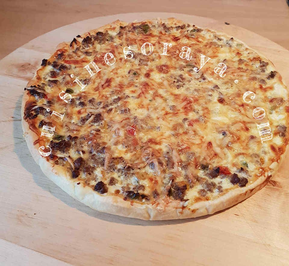 Quiche à la viande et aux trois poivrons