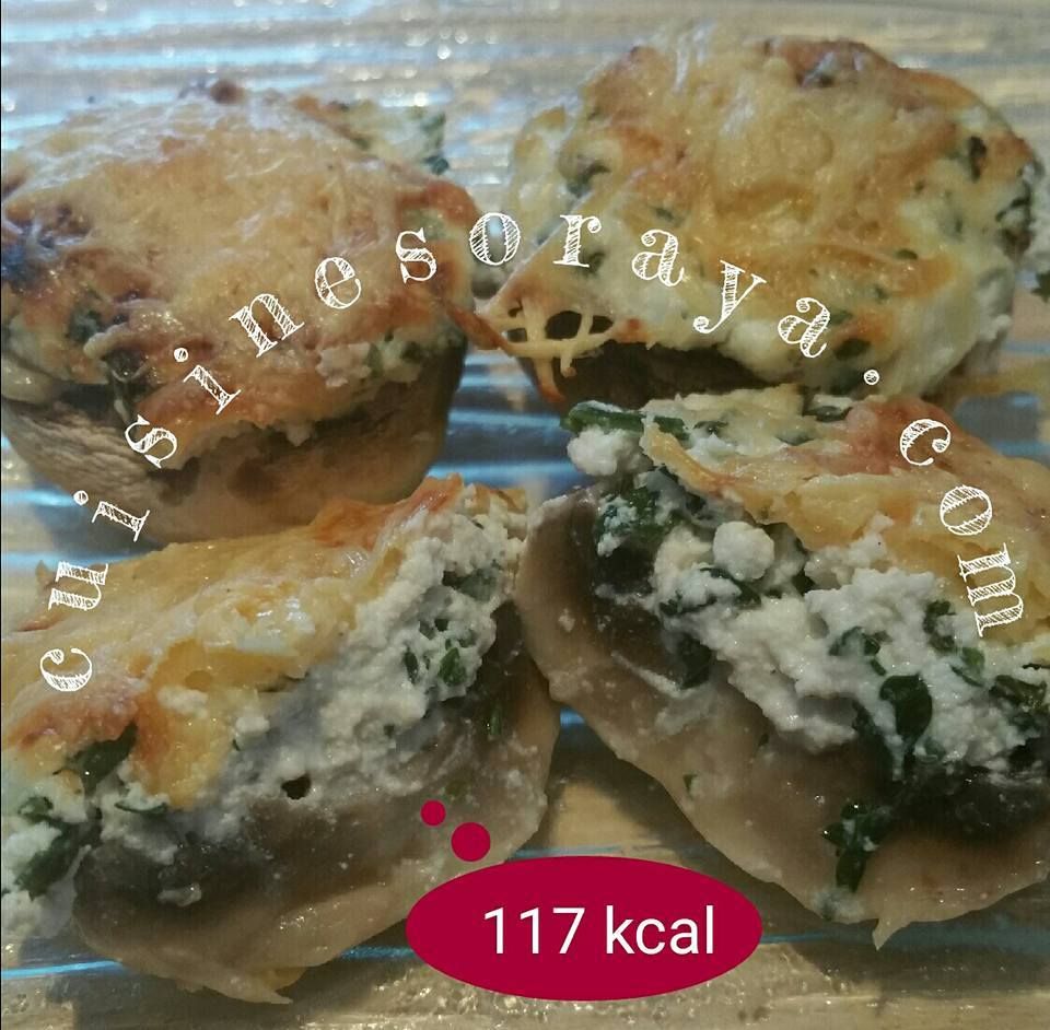 Champignons farcis à la ricotta