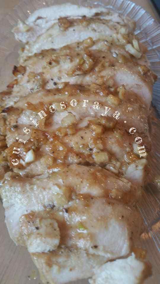 Escalope de poulet rôti