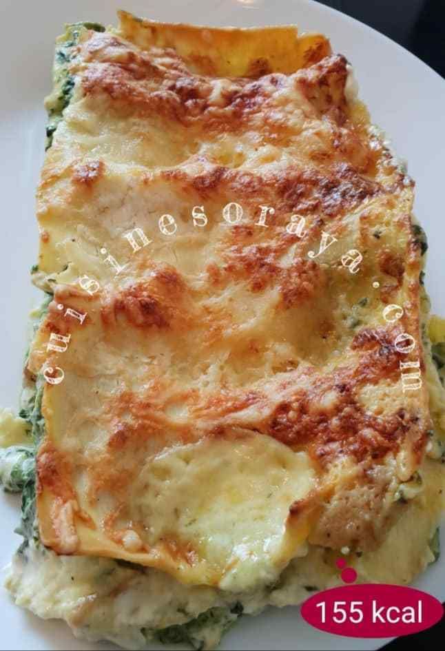 Lasagne épinards chèvre et poulet