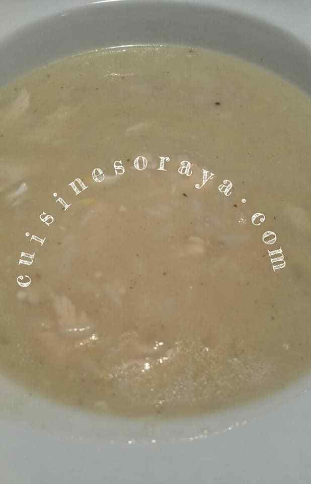 Soupe Avgolemono / Soupe au poulet grecque