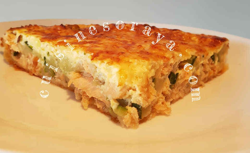 Quiche saumon aux courgettes