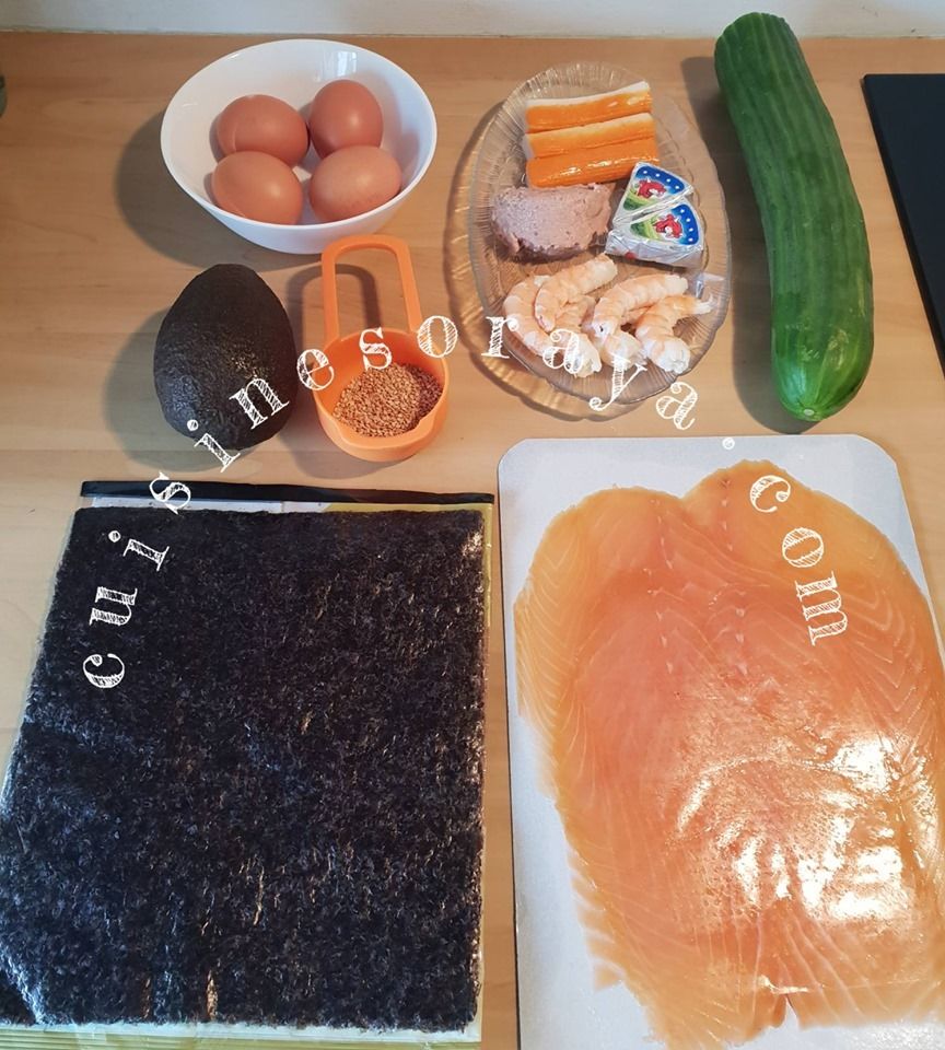 Sushi simple ou enrobé de fromage - Makis avec ou sans algue - california roll