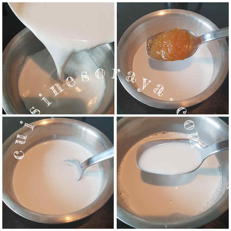 Méli mélo de fruits aux lait dans un melon