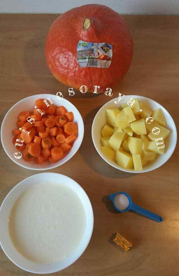 Velouté de potimarron et sa crème fouettée au curry