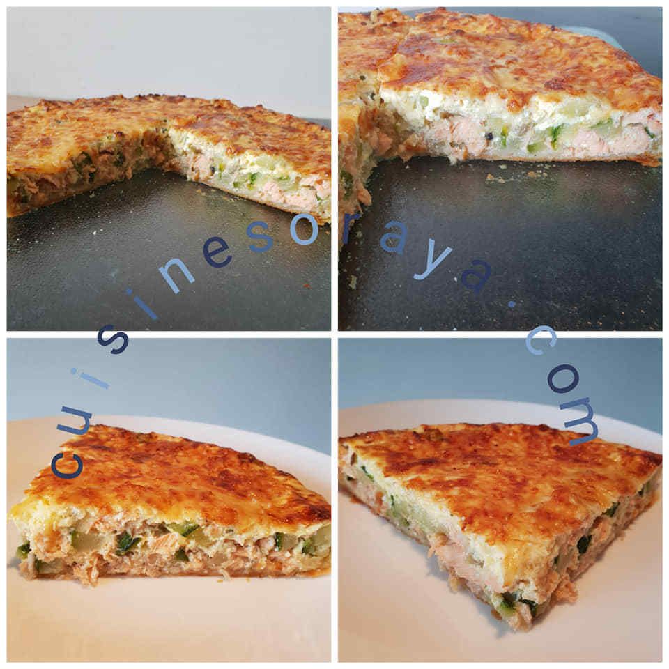Quiche saumon aux courgettes