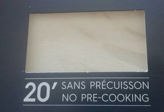 Feuilles lasagne sans pré-cuisson.
